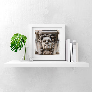 Stone Carved Face - Study 6